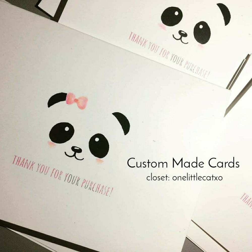 ⚜Handmade Thank You For Purchase Cards- 10 pack